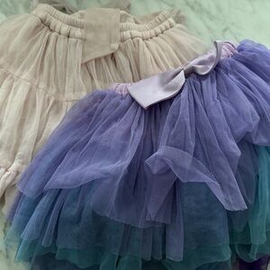 Lot of 2 Girls Tulle Skirts